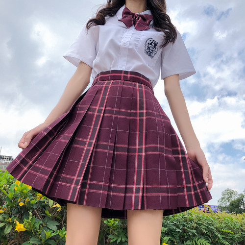 JK格裙八件套裝日系jk製服全套刺綉襯衫溫柔一刀水手服百褶裙校服