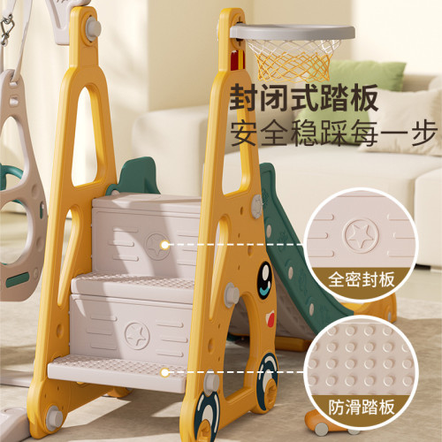 兒童滑滑梯室內家用嬰兒小孩滑梯秋千組合小型寶寶玩具家庭樂園
