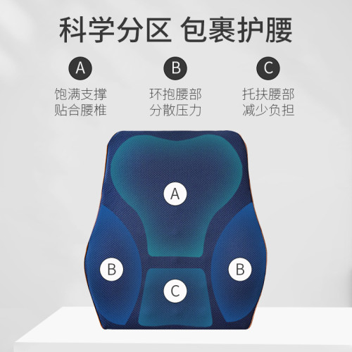 夏季坐墊腰靠墊套裝辦公久坐神器椅墊屁墊靠腰墊腰枕座椅靠背冰墊