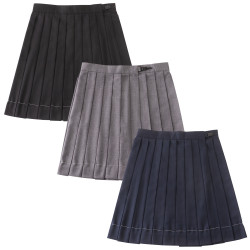 JK製服純色百褶裙正統裙學生高腰日系短長裙優等生不良裙校班服