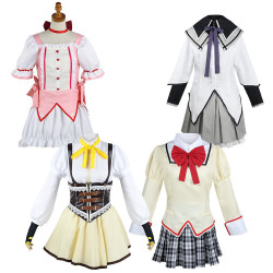魔法少女鹿目圓香cos服曉美焰cosplay動漫服裝黑長直戰鬭服表演服