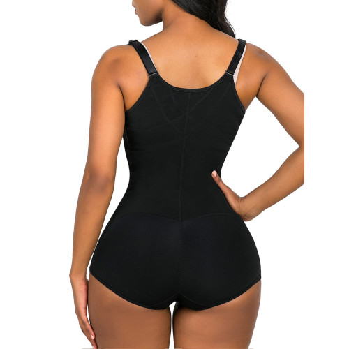 三排釦網布塑身衣連體shapewear butt lifter 