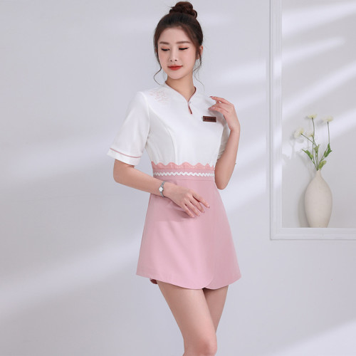 2022夏季新款美容院足浴店技師工作服短袖JY-2072