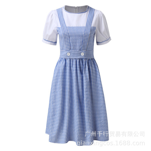 綠野仙蹤桃樂茜愛麗絲公主裙親子裝女傭服女僕裝兒童節舞台表演服