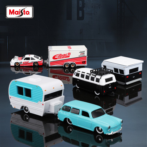 Maisto美馳圖運輸車拖車合金車模金屬汽車模型擺件玩具車禮物