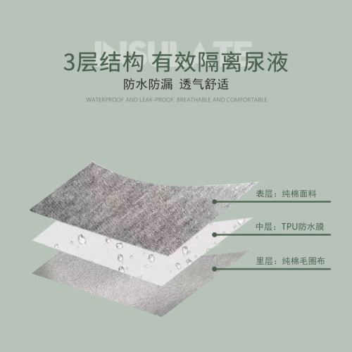 老人隔尿褲成人尿床防水褲失禁褲 男女不溼床可洗布尿褲