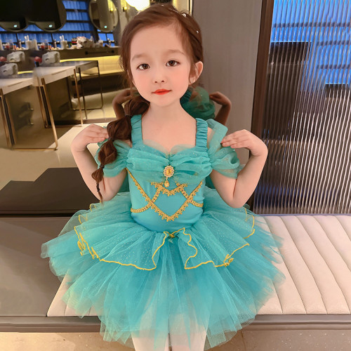 女童芭蕾舞蹈裙2025夏款原創練功服女寶寶連體演出服改良公主裙子