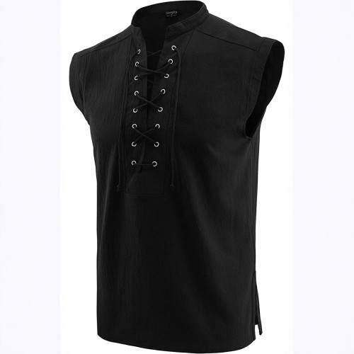 2022wish新款男裝 中世紀服裝復古男款短馬甲萬聖節服裝