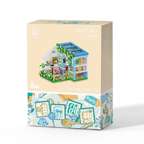 唯樂mini街景建築積木迷你顆粒拼裝模型女孩系列城市甜品屋小禮物