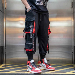 工裝褲男士秋冬季寬松潮牌流痞帥氣ins嘻哈街舞濶腿褲多口袋