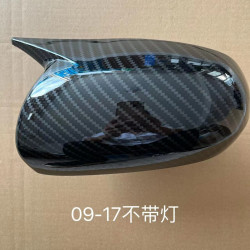 適用於起亞福瑞迪09-18款改裝牛角倒車鏡外殼改裝碳纖維紋保護罩