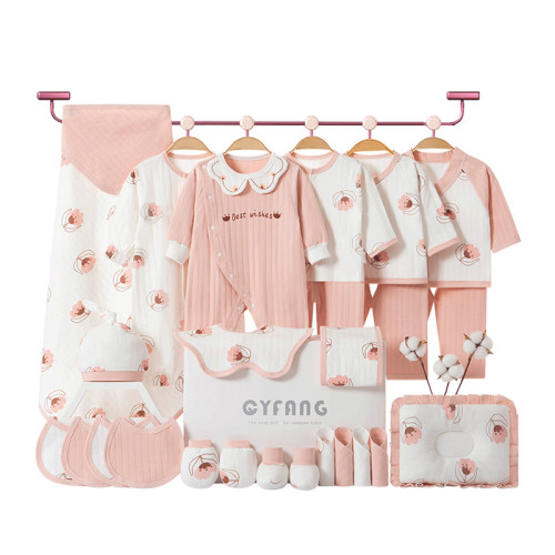 新生兒禮盒秋冬嬰兒衣服套裝初生剛出生寶寶用品滿月見面禮物女孩
