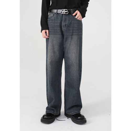 MTLCLOTHES男裝|四季款新品 韓版直筒水洗牛仔褲寬松ins潮流