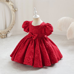 女童裙子禮服裙高級女寶寶周嵗禮服花童連衣裙兒童蓬蓬裙公主裙女