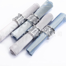水晶玻璃餐巾環套碎鑽填充餐巾圈紙巾圈napkin ring