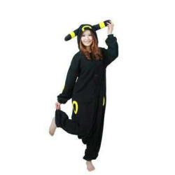 新品黑色月精靈卡通動漫cosplay睡衣演出家居服情侶紫色日精靈
