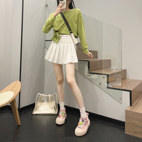 厚底松糕白色帆布鞋女2024春季新款小白鞋時尚休閒板鞋百搭學生潮
