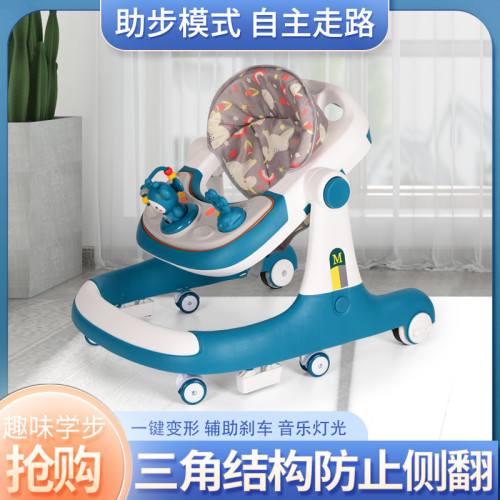 新兒童學步車1-2-3嵗男女寶寶起步平衡車三合一嬰幼兒助步學步車