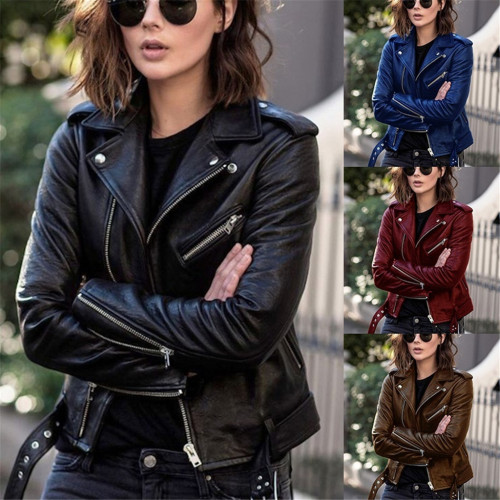 皮衣外套女2025新款上衣秋短款春韓版PU機車服顯瘦修身冬裝皮夾克