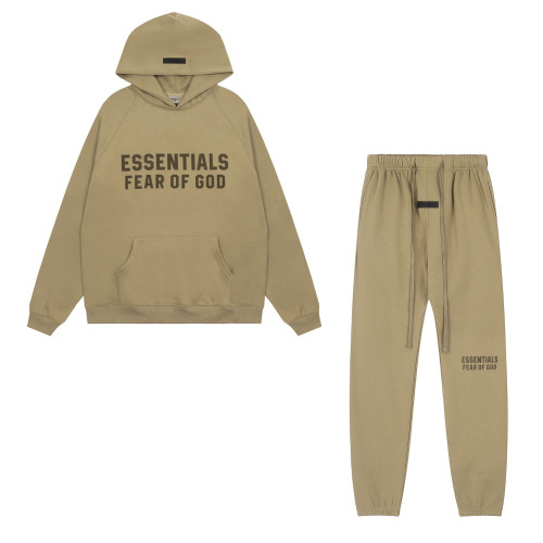 FOG植絨 ESSENTIALS第八季復線高街寬松印花情侶加絨連帽衛衣外套