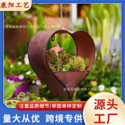 新品心形室內外金屬植物懸掛花盆掛鉤窗戶牆壁客廳牆壁裝飾