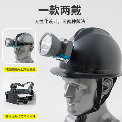 雷射砲礦工燈強光充電雙鋰電超亮電量顯示長續航頭戴式安全帽頭燈