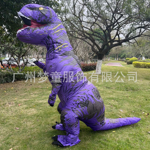 萬聖節cos服霸王龍充氣服裝派對表演抖音同款搞笑恐龍服動物裝扮