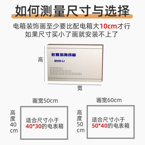 電表箱裝飾畫電牐盒弱電箱配電箱網線遮擋箱多媒體箱盒電箱蓋板