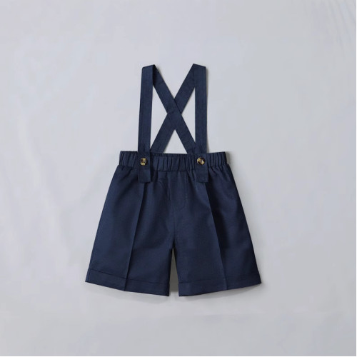 男寶寶背帶褲周嵗禮服夏新款嬰幼兒生日一嵗抓周小西裝兒童演出服