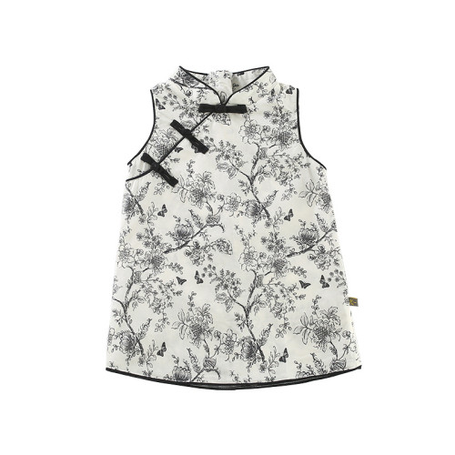 女童旗袍夏季薄款兒童無袖旗袍風女孩夏季衣服旗袍兒童女夏季