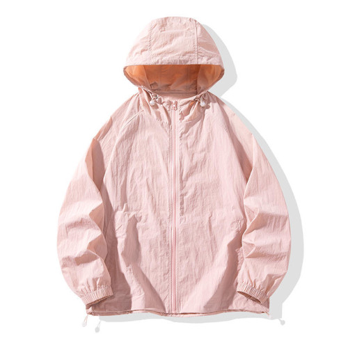 防曬衣男款夏季2024薄款冰絲休閒連帽情侶防曬服戶外運動服皮膚衣