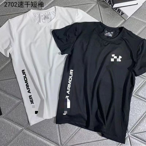 2024新款運動排汗T恤寬松透氣休閒健身速乾圓領跑步短袖訓練上衣
