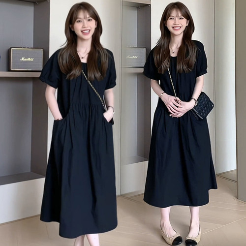 夏季簡約寬松孕婦時尚連衣裙