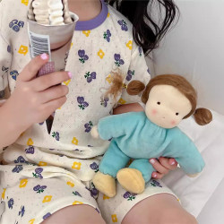 兒童睡衣夏季薄款2024新款男女童卡通家居服中小童短袖短褲兩件套