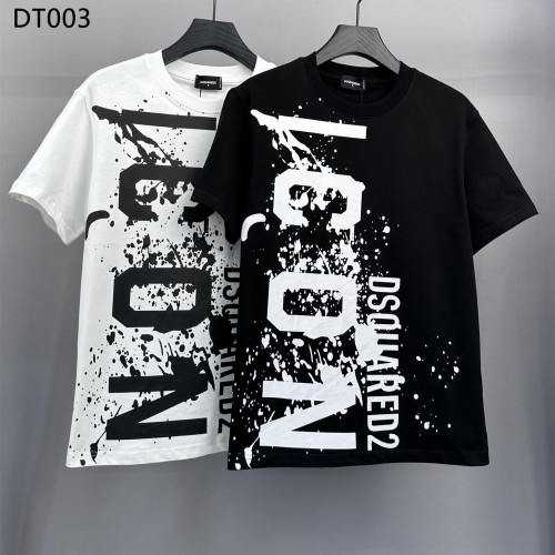 DSQ LIAN  D2   網寬濶版男裝短袖T恤DSQ2
