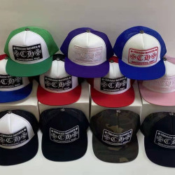 24SS CH帽子梵文刺綉鴨舌帽情侶款