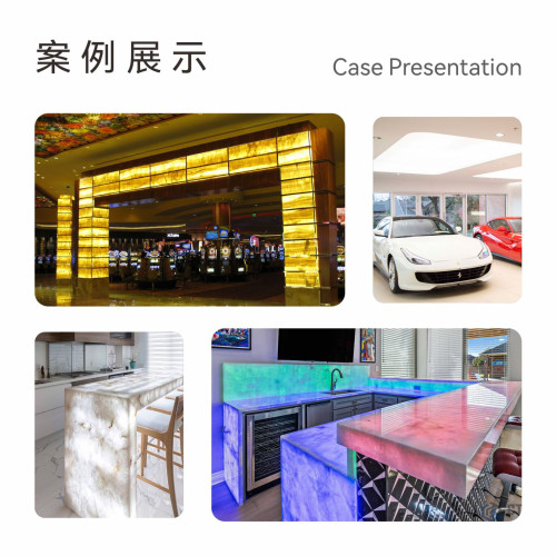 LED低壓柔性軟燈板奢石大理石背光源氛圍燈DIY面光源發光軟燈片