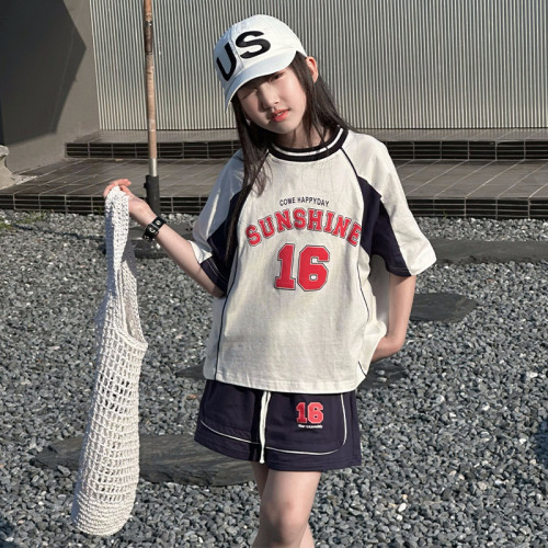 女童網紅炸街套裝夏季兒童運動夏裝中大童女裝酷帥時髦洋氣兩件套