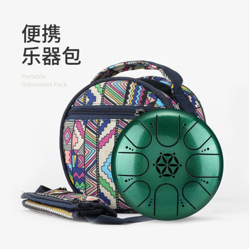 魯儒5寸8音mini鼓流光系列戶外可攜式空靈鼓樂器兒童成人