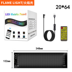 車用柔性顯示屏LED軟屏APP藍牙LED廣告屏後窗趣味表情互動防水屏