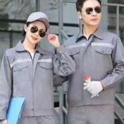 普通半工藝夏季長袖單反系列車間工作服套裝薄款勞保服工程服