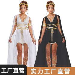 萬聖節服裝 古希臘女神裙 埃及豔後雅典娜連衣裙 COS服萬聖節戯服