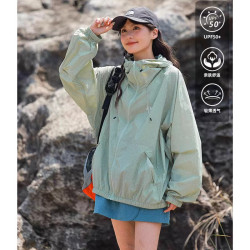 騎行露營UPF50+防曬衣女夏輕薄透氣防曬服潮