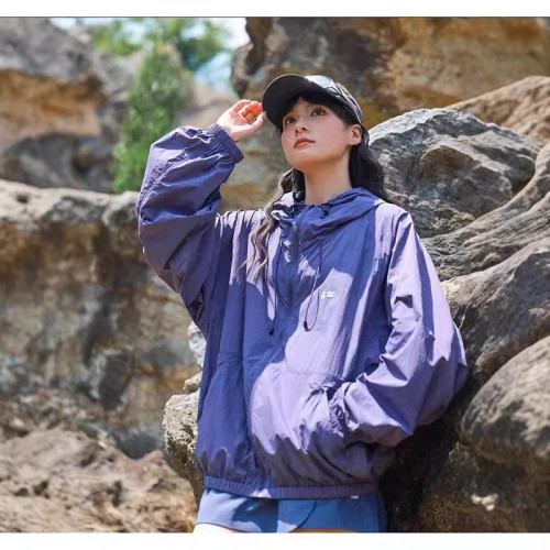 騎行露營UPF50+防曬衣女夏輕薄透氣防曬服潮