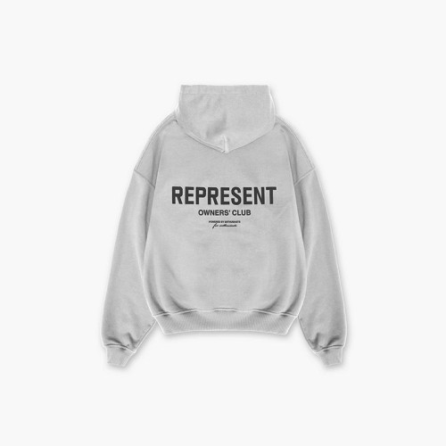 高街Represent 經典標語字母連帽衛衣寬松潮牌情侶男女帽衫