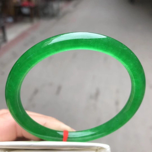 陽綠石英巖玉手鐲綠手鐲女款翡翠色手鐲標準叮噹細圓條石英玉