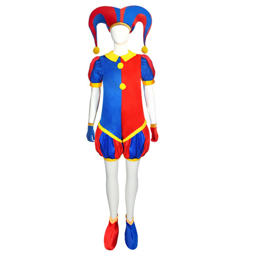 萬聖節神奇數字馬戯團cosplay連體Pomni角色扮演帕姆尼小醜cos服