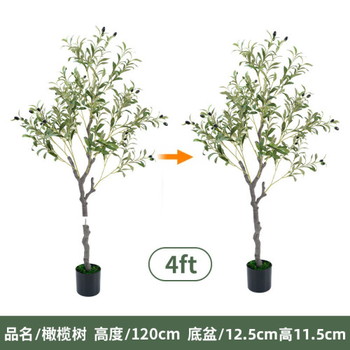 仿真綠植拆裝橄欖樹盆栽室內客廳大型假植物裝飾落地擺件樹