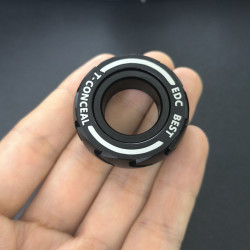 機械師指環edc推牌解壓玩具啪啪幣edc玩具減壓神器不綉鋼指尖陀螺