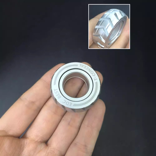 機械師指環edc推牌解壓玩具啪啪幣edc玩具減壓神器不綉鋼指尖陀螺